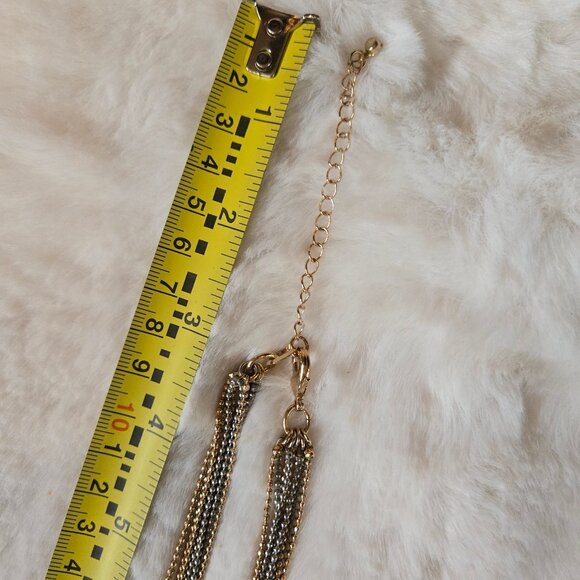 Tri color multi strand necklace - Picture 2 of 4